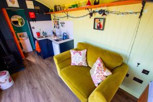 Χώρος καθιστικού στο The Gambo Shepherd's Hut +14 φωτογραφίες