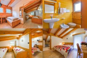 Chalet Pineta relax location客房内的一张或多张床位