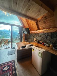 Dapur atau dapur kecil di Serintepe Bungalov