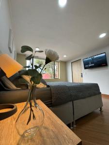 TV in/ali zabaviščno središče v nastanitvi Hostelfc Usaquen