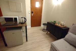 Dapur atau dapur kecil di Flat Luxo Vila Mariana (Apto 905)