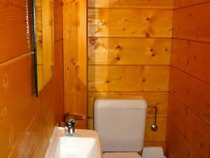 une salle de bains avec toilettes et lavabo dans l'établissement Les Gets - Duplex 5 pièces, 10 pers, proche pistes, terrasse, parking - FR-1-802-70, aux Gets 12 autres photos