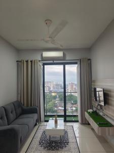 Χώρος καθιστικού στο Sky River Front Kota Bharu @ AGhome