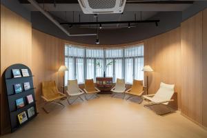 Posezení v ubytování Captain 5 Youth Hotel-Xianxia Road Branch