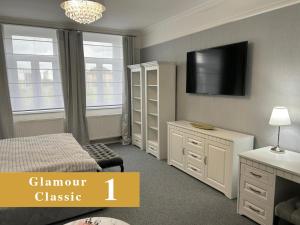 TV a/nebo společenská místnost v ubytování EFIPA Glamour Apartments