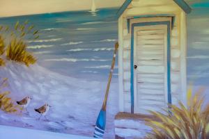 Panoramic Views from Spacious New Beach House v zimě