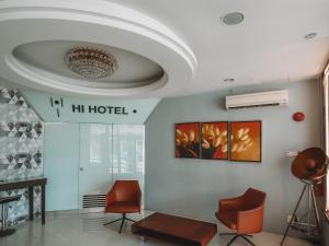 Posezení v ubytování Hi Hotel Dot