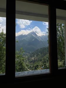 山景或在旅舍看到的山景