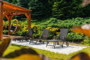 Vonkajšia záhrada v ubytovaní Hotel Smile Pieniny