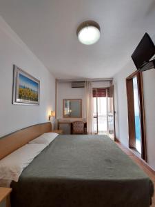 Ένα ή περισσότερα κρεβάτια σε δωμάτιο στο Hotel Nettuno