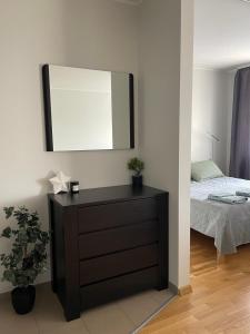 Postel nebo postele na pokoji v ubytování Victoria apartment + 4 fotografie
