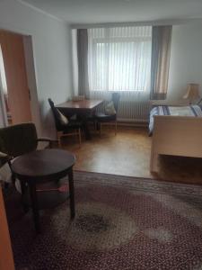 Postel nebo postele na pokoji v ubytování Unterkunft Mau