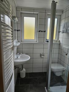 Koupelna v ubytování Seehotel Andree & Gästehaus Seehof