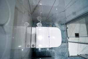 Baðherbergi á Suite 14