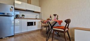 Kuchyň nebo kuchyňský kout v ubytování Apartment 82 in Tbilisi