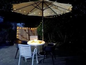 Patio alebo iná vonkajšia časť ubytovania Kaiserwald