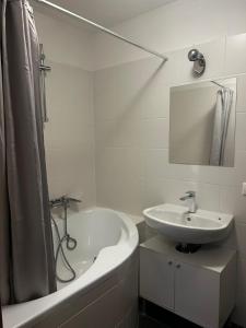 Kúpeľňa v ubytovaní Apartmány Plzeň Bolevec