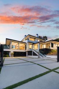 a large house with a lot of windows at Sea Vista in Malibu
