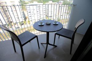 Svalir eða verönd á Durres Bay Hotel
