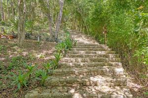 Zahrada ubytování MBH Maya Bacalar Hotel Boutique