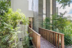 Balkón nebo terasa v ubytování MBH Maya Bacalar Hotel Boutique