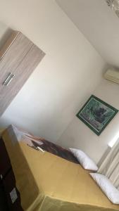 a room with a bed with a picture on the wall at Hotel Pantanal in Cuiabá