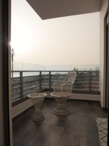 Balcony o terrace sa Appartement vue océan