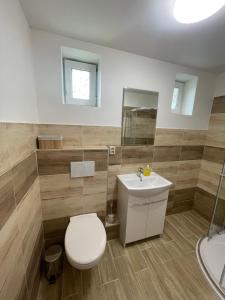 Koupelna v ubytování Apartmány Ferie