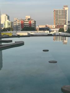 Vista de um rio perto do apartamento
