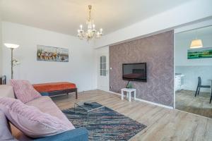 TV a/nebo společenská místnost v ubytování Apartmán Masarykova třída 61