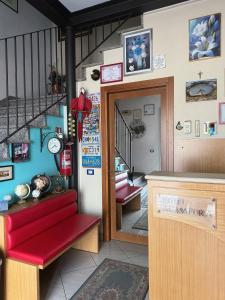 Posezení v ubytování Albergo Acampora