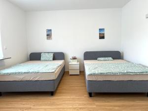 Postel nebo postele na pokoji v ubytování Ferienwohnung in Gerolstein Zentrum