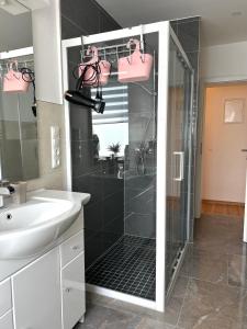 Koupelna v ubytování Ferienwohnung in Gerolstein Zentrum + 14 fotografií