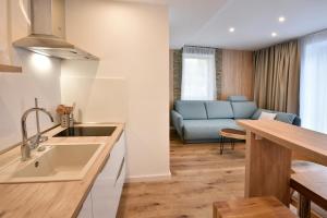 Kuchyňa alebo kuchynka v ubytovaní Apartmany ZEA