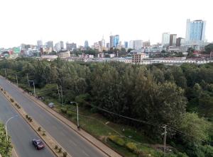 Nespecifikovaný výhled na destinaci Nairobi nebo výhled na město při pohledu z apartmánu