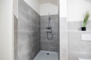 Koupelna v ubytování Ferienwohnung Frohsinn im historischen Gulfhof