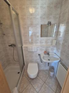Bilik mandi di Apartments and Rooms Mamić