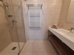 Koupelna v ubytování Apartmány Šafran Štrba
