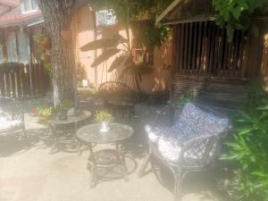 Jardín al aire libre en CycloCamp & Hostel