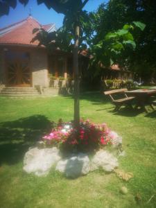 Jardín al aire libre en CycloCamp & Hostel