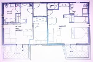 Půdorys ubytování Apartmani NIKA