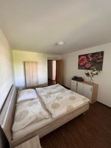 Postel nebo postele na pokoji v ubytování Apartmán Sadová 430 + 3 fotografie