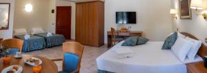 TV a/nebo společenská místnost v ubytování Hotel Bisanzio Resort + 24 fotografií