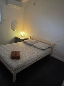 Postel nebo postele na pokoji v ubytování Maison Carrobe