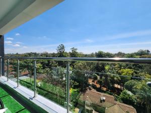 a view from the balcony of a house at Serenity Green Ivy Nandwa Residence in Nairobi