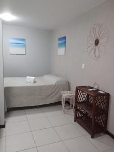 Postel nebo postele na pokoji v ubytování Flat Lugar dos Sonhos
