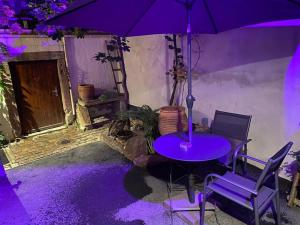 Patio nebo venkovní prostory v ubytování Gîte le Chaudron