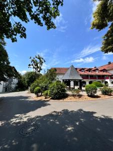 a view of a building with a street at Talblick - Bad Griesbach THERME 26qm in Oberham +33 photos