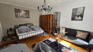 Posezení v ubytování Appartement zum Entspannen