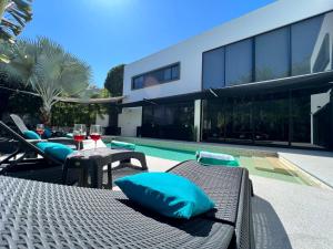 Célèbre VILLA VENUS Playacar - 24 Pax 휴식 공간